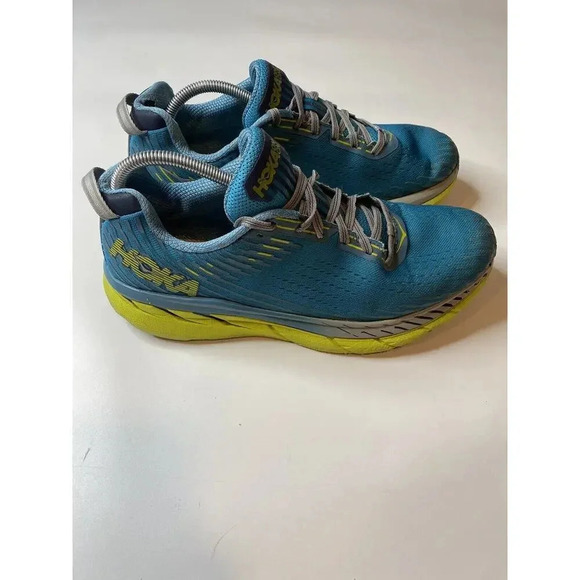 HOKA ONE ONE CLIFTON 5 MEN'S CARIBBEAN SEA/STORM BLUE Size 11 No Insoles - Picture 4 of 10